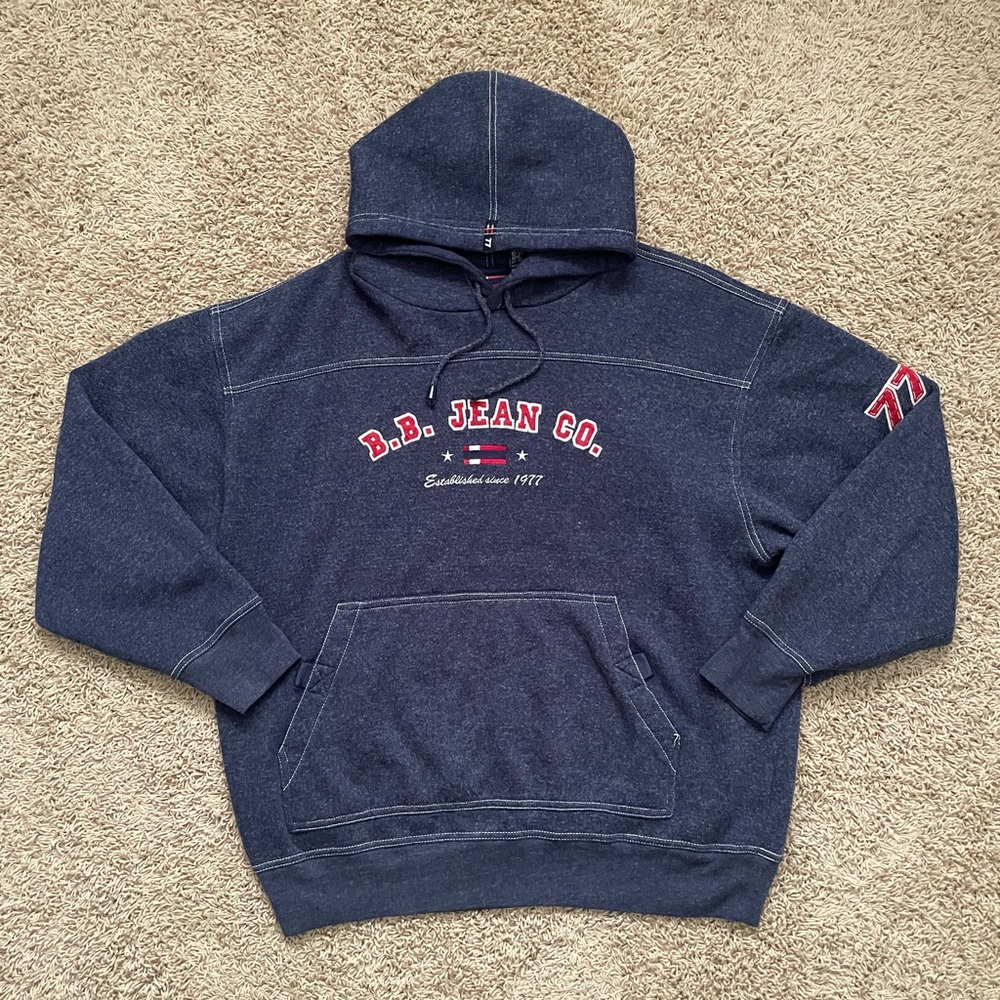 Y2K JNCO STYLE Oversized fit Bugle Boy Jean Co. Hoodie Sz L Large